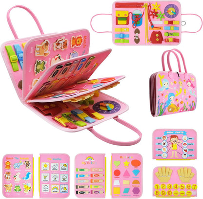 Felt Busy Board Montessori Learning Toy