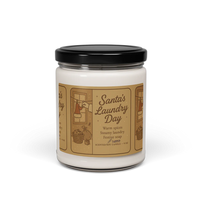 Santa’s Laundry Day / Scented Soy Candle, 9oz