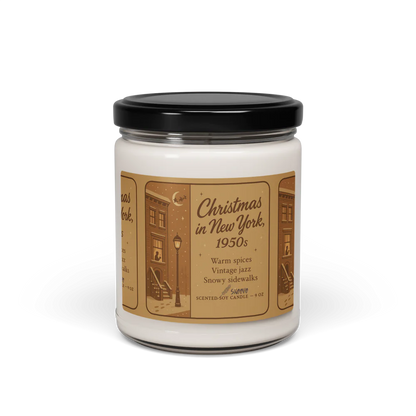 Christmas in New York, 1950s / Scented Soy Candle, 9oz