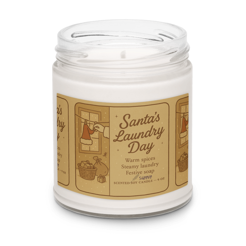 Santa’s Laundry Day / Scented Soy Candle, 9oz